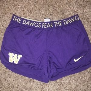 UW Nike Dri-fit shorts